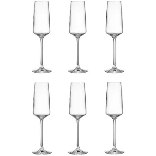 Butlers Champagnergläser (6er Set) Wine Dine 250 ml , Transparent , Glas , Gläser, Champagnergläser & Sektgläser