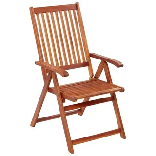 vidaXL Klappbare Gartenstühle 59 x 86,6 x 31,6 cm braun 6 St.