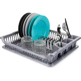 Orion Abtropfgestell mit Tablett - Schwarz