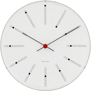 Arne Jacobsen Bankers Wanduhr Ø16 - Weiß