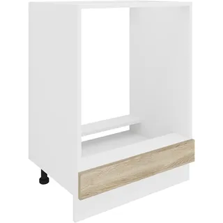 VCM Herdumbauschrank Esilo 60 x 82 x 46 cm Weiß/Sonoma-Eiche