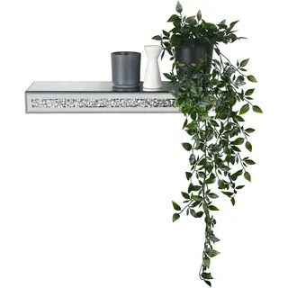 Mirrors and More Wandregal Glitty 50 x 15 x 5,5 cm Grau