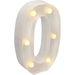 Jandei - Warmes Licht LED Zahlen und Buchstaben für Dekoration und Atmosphäre, leuchtendes Herz, Nachtlichter, Geburtstage, Hochzeiten, Schaufenster. Sie funktionieren mit AA-Batterien (0)