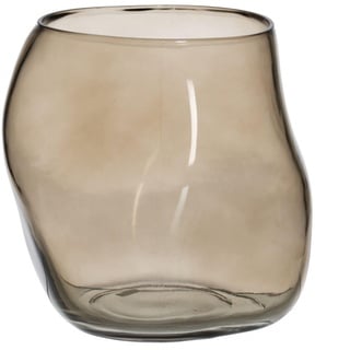 BigBuy Home Vase Taupe Glas 18,5 x 19,5 x 19,5 cm