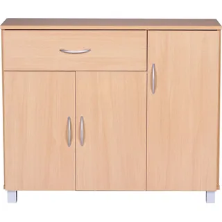 FineBuy Sideboard 75 cm x 90 cm x 30 cm buche