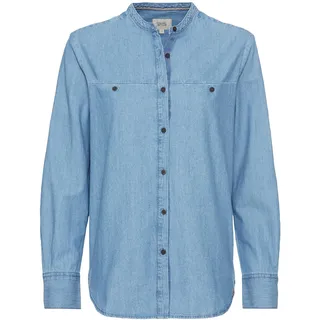 camel active Damen Jeansbluse aus Reiner Baumwolle Denim, Womenswear-XXL