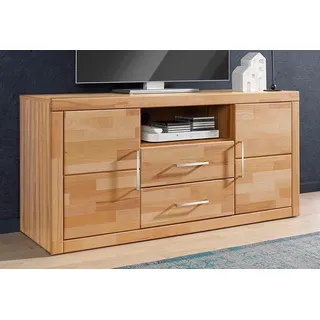 OTTO home Logo Lowboard 130 cm beige Holz massiv