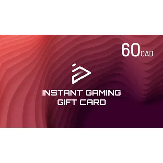 Instant Gaming Gift Card 60 CAD