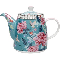 London Pottery Teekanne in Glockenform mit Teesieb für losen Tee, 1 l, Blaugrün