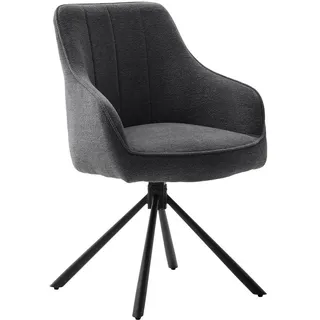 MCA Furniture Esszimmerstuhl KASAMA grau 2er Set