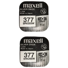 2 x Maxell Silver Oxide Watch Single Use Battery Batteries SR626SW/377/AG4/626