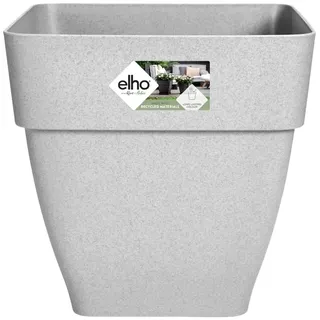 elho Vibia Campana Quadrat 37 - Blumentopf für Außen - Ø 36.4 x H 35.6 cm - Grau/Living Beton