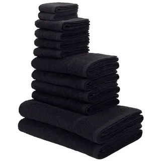 MY HOME Sanremo Handtuchset 12-tlg. schwarz