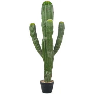 Beliani Kunstpflanze im Blumentopf 115 cm Grün Marocco Cereus , Kunststoff , 115 cm , Dekoration, Blumen & Blumentöpfe, Kunstpflanzen