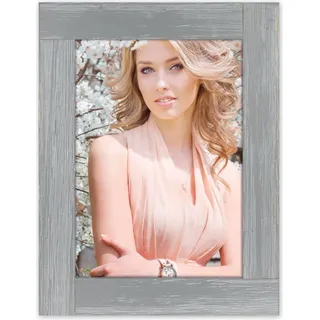 Fotorahmen aus Holz ZEP Parma grau 15x20 cm - Grau