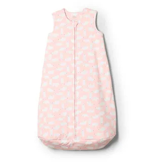 Amazon Essentials x Sofia Grainge Unisex Baby Baumwoll-Schlafsack, 2,5 TOG, als Decke Verwendbar, Blassrosa Eisbären, 6-12 Monate