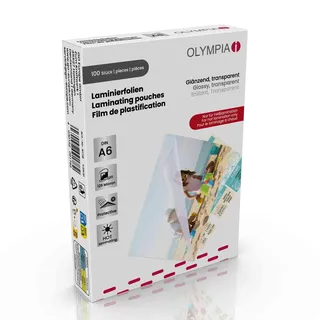 Olympia Laminierfolie 100 X DIN A6 125 Mikron