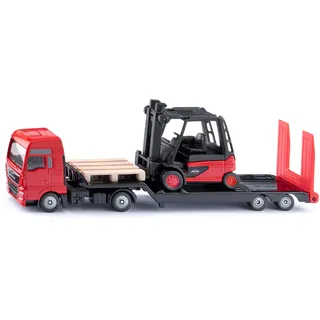 Siku 1763 - MAN LKW mit Linde Gabelstapler Rot/Schwarz 1:87