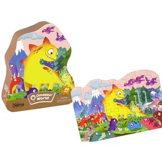 Puzzle Dinosaurier Vulkan 48 Teile