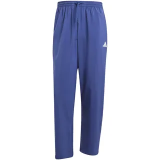 adidas Herren Essentials SMALL Logo Stanford Pant Open Hem, Dark Blue/White, XL Short