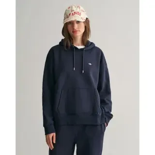 Gant für Damen. 4201413 Shield Hoodie navy (XL), Lässig, Baumwolle, Marine