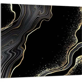 GLASPLATTE FÜR KÜCHE 65x60 Marmor