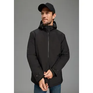 Funktionsjacke POLARINO, Herren, Gr. 46, schwarz, Web, Obermaterial: 100% Polyester. Futter: 100% Polyester. Taschenfutter: 100% Polyester. Wattierung: 100% Polyester, unifarben, normal, mit Knopf Rippbündchen mit Druckknopf, Jacken Funktionsjacke, Wärmend, winddicht, wasserabweisend, Übergangsjacke