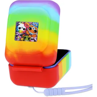 Silikonhülle Nur kompatibel mit Bitzee 2023, Regenbogen