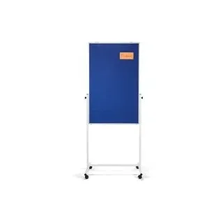 magnetoplan mobiles Whiteboard 3in1 Universal-Board 75,0 x 120,0 cm blau#!#weiß Filz/Whiteboard