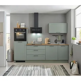 BASIC by Balculina Küchenzeile Marsi 260 cm grün