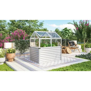 Vitavia Vitavia, Hochfrühbeet Gamma ESG, Alu B 89 x T 127 x 135 cm