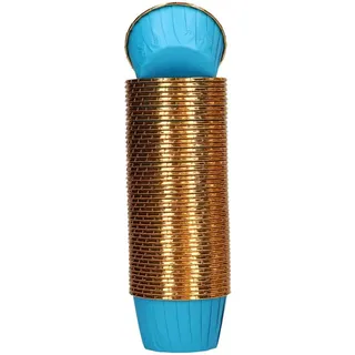 Wilton Muffin Cups Blue 50 Stück: Backförmchen für Muffins und Cupcakes, Glänzende Metallic-Finish, Auch ideal zum Servieren anderer Leckereien wie Petits Fours, Süßigkeiten oder Cake Pops