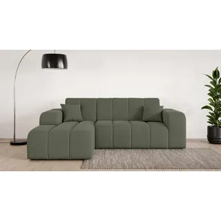 OTTO home »CASSY L-Form, Schlafsofa mit Bettkasten, Maße B/T/H: 245/165/88 cm« mit 2 Rückenkissen, Recamiere rechts oder links bestellbar,