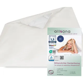 Allsana Allergiker Deckenbezug 200x220 cm | Allergie Bettwäsche | Anti Milben Encasing | Milbenschutz für Hausstauballergiker | allergendichter Zwischenbezug für die Bettdecke | TÜV geprüft