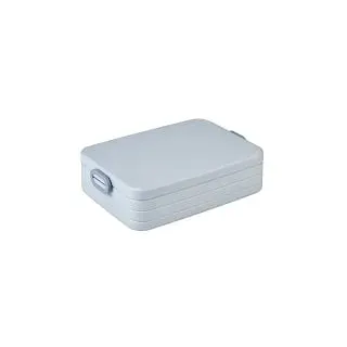 Mepal Lunchbox take a break, large Design, Mit flexiblem Trenneinsatz und fest schließendem Deckel, Farbe: nordic blue