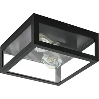 EGLO Amezola 2 flammig quadratisch schwarz klar