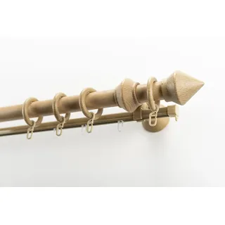 GARESA Vorhangstange Palmo 2-läufig Ø 28 mm 300 cm Braun