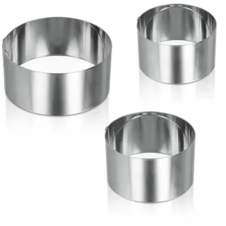 Metaltex 204536010 Kochringe Edelstahl 3 Stück in verschiedenen Größen