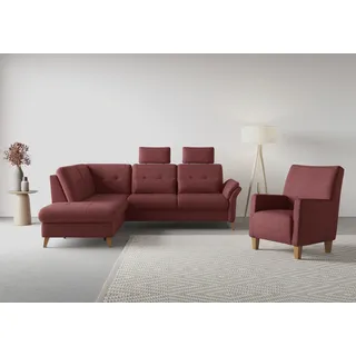 sit&more Ecksofa Göteborg inkl. Sitztiefenverstellung 2-Sitzer Chianti