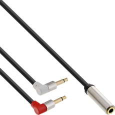 Bild Slim Audio Kopfh. Flugz.-Adapterkab., 2x3,5mm ST / 3,5mm Klinke (AUX)), Audio Kabel