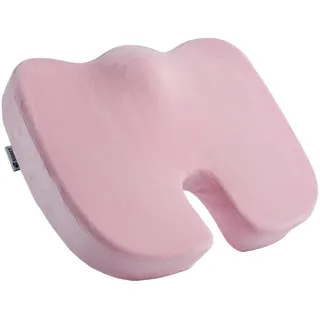 Egret Sitzkissen für Bürostühle, Memory Foam Steißbein-Kissenpads gegen Schmerzen, Sitzkissen für Ischias-Linderung, Autositzkissen, Unterstützung der richtigen Sitzhaltung(Rosa)