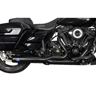 S&s Cycle Harley Davidson Flhr 1750 Road King 107 Ref:550-1027a Nicht Homologiertes Vollständiges Auspuffsystem - Black - Not Homologated