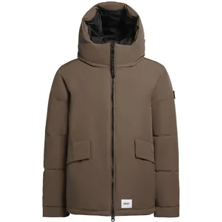 Winterjacke KHUJO "Winterjacke Gero-YM", Herren, Gr. M, grau (city taupe), Obermaterial: 85% Polyester PES. 15% Baumwolle CO.  Obermaterial: Futter: 100% Polyester PES. 100% Polyester PES., Jacken Winterjacke