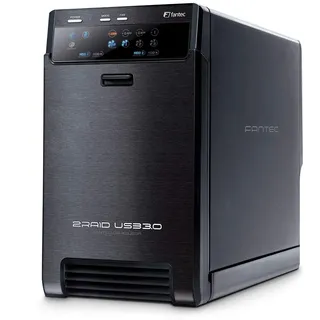 Fantec Qb-X2US3R (3.5"), Festplattengehäuse Schwarz