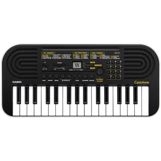Casio SA-51 Mini-Keyboard mit 32 Mini-Tasten, schwarz