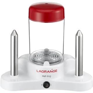 LAGRANGE 169003 Hot-Dog-Gerät, weiß/rot 30,5 x 15 x 27,3 cm