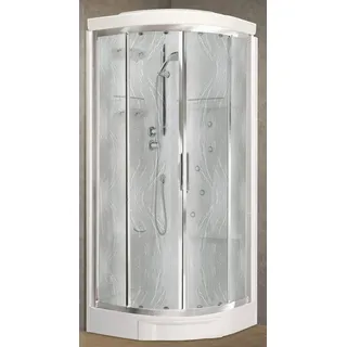 Novellini Neu Holiday R90 Hammam 90x90cm Box Thermostat Aqua Silber Hydro Sauna