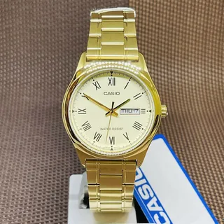 Casio MTP Quarz Edelstahl 38 mm MTP-V006G-9B