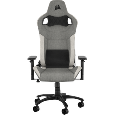 Bild T3 RUSH - gaming chair - fabric - grey white Gaming Stuhl - Stoff - Bis zu 120 kg