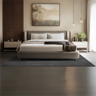 tectake® Kurzflorteppich Soft Zone verschiedene Größen und Farben rutschfeste Unterseite